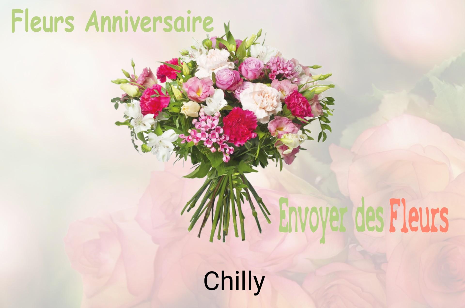 Bouquet de fleurs d’anniversaire livré à Chilly